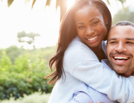 couple, african, happy